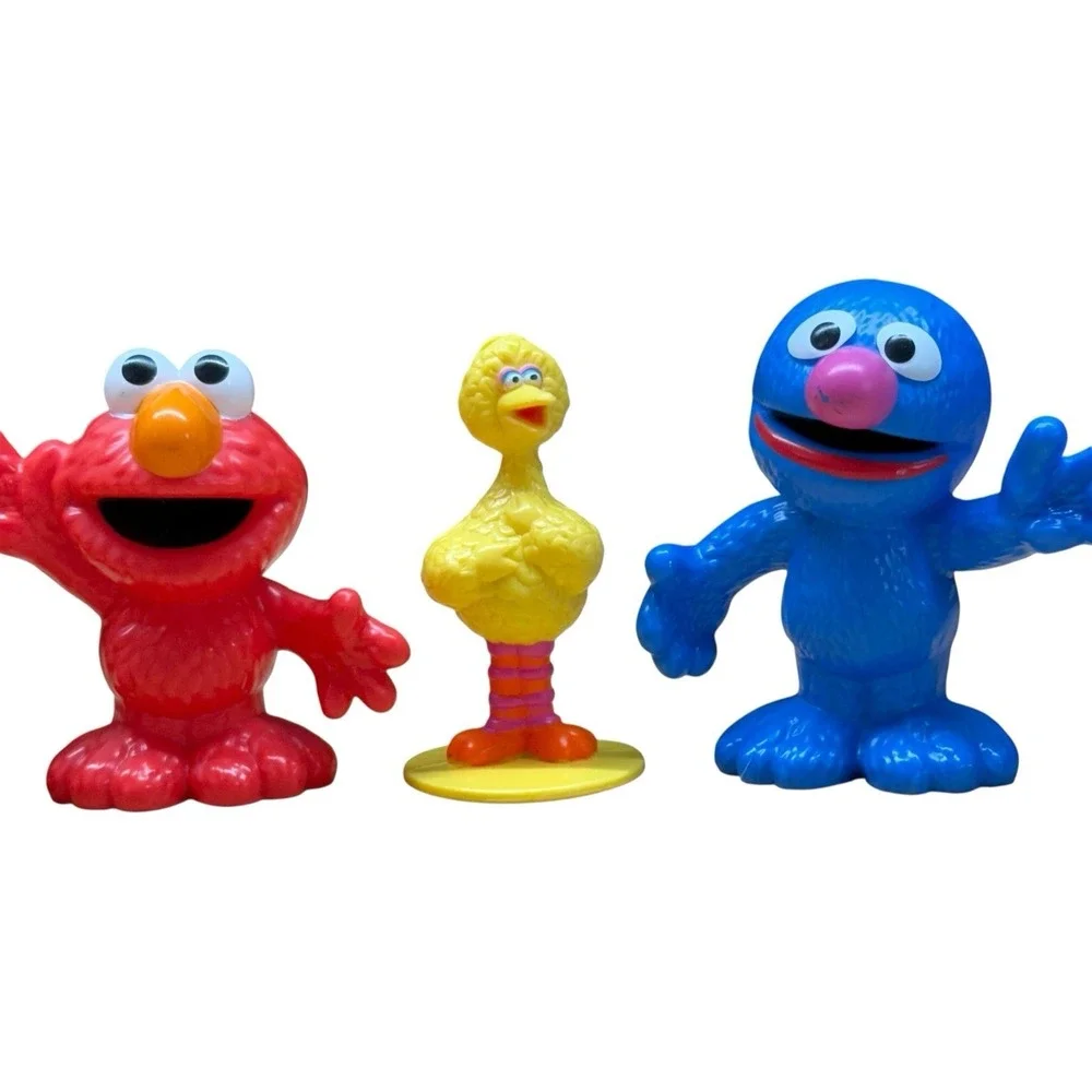 Sesame Street Big Bird Elmo Ernie Grover & Muppet Babies Summer Penguin Toy Lot